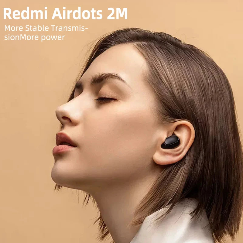 New Xiaomi  Airdots 2 Wireless Bluetooth Headset with Mic Earbuds Airdots 2 Fone Bluetooth Earphones Wireless Headphones